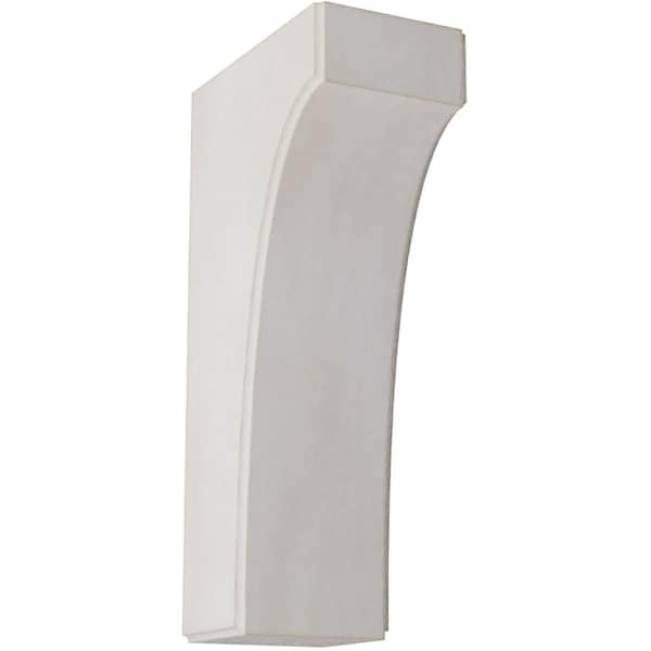 Ekena Millwork 3 1/2"W x 6"D x 12"H Clarksville Wood Vintage Decor Bracket, Chalk Dust White BKTWD04X06X12CVWH - main